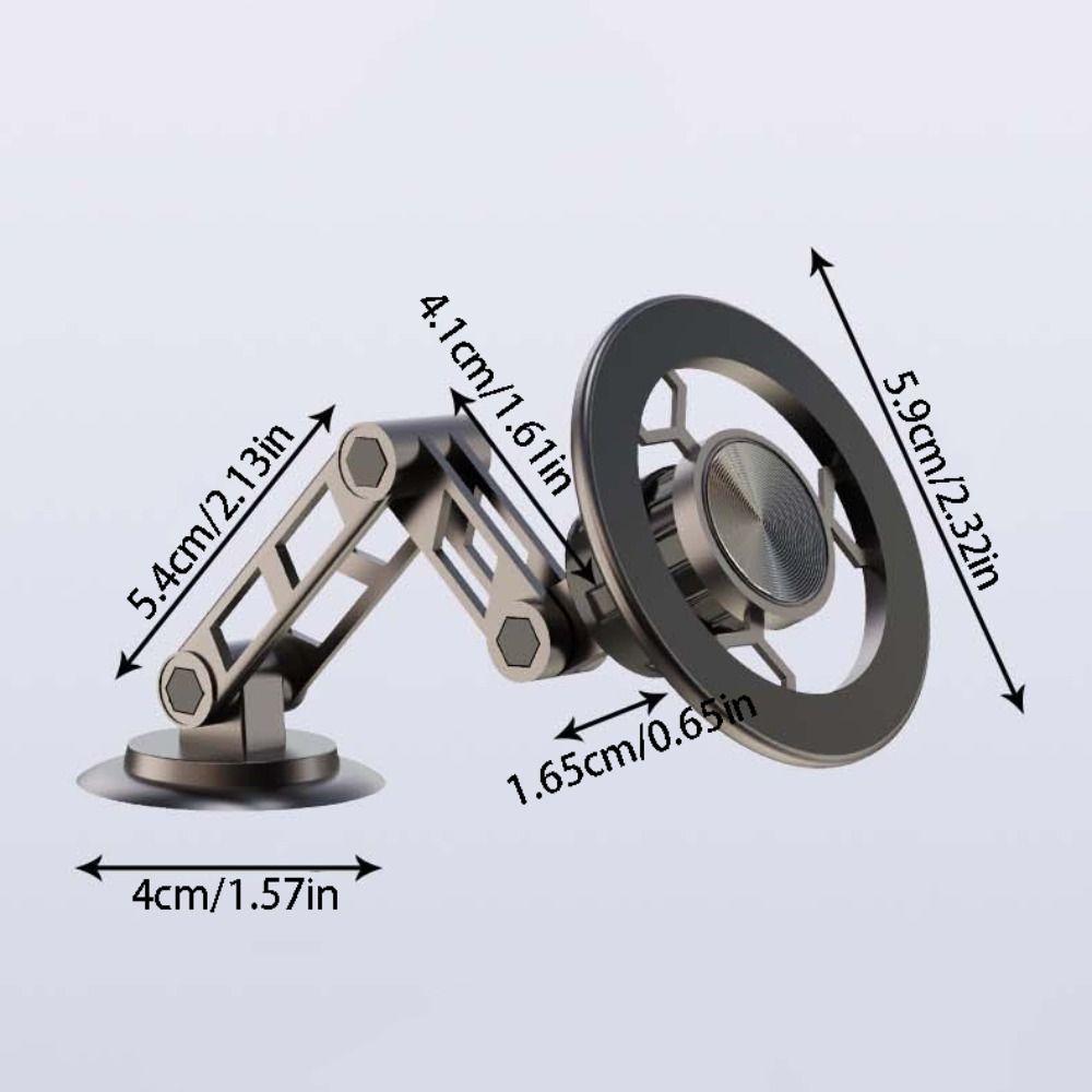 Anti-Shake Magnetic Car Phone Holder Folding Smartphones Support Bracket Air Vent