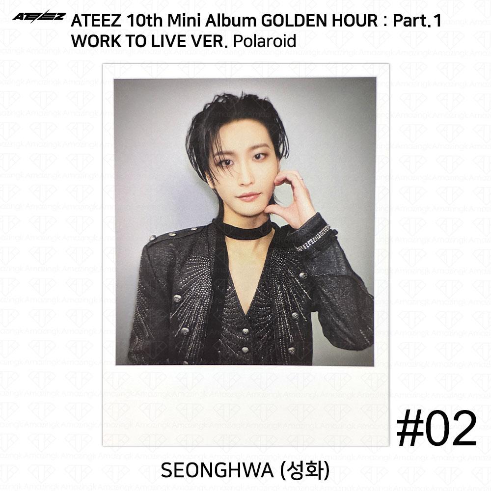 ATEEZ Golden Hour Part.1 Work To Live Ver Photocard Polaroid Disc KPOP K-POP