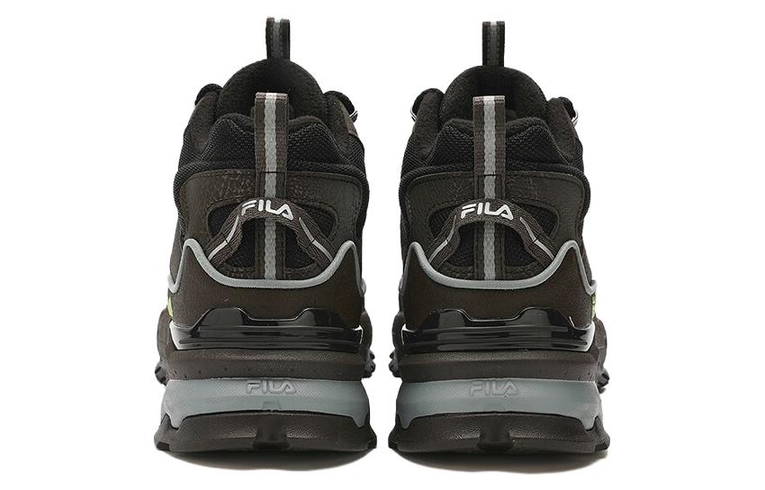 Men's Sneakers FILA High Top Retro Shoes 'Black Brown'