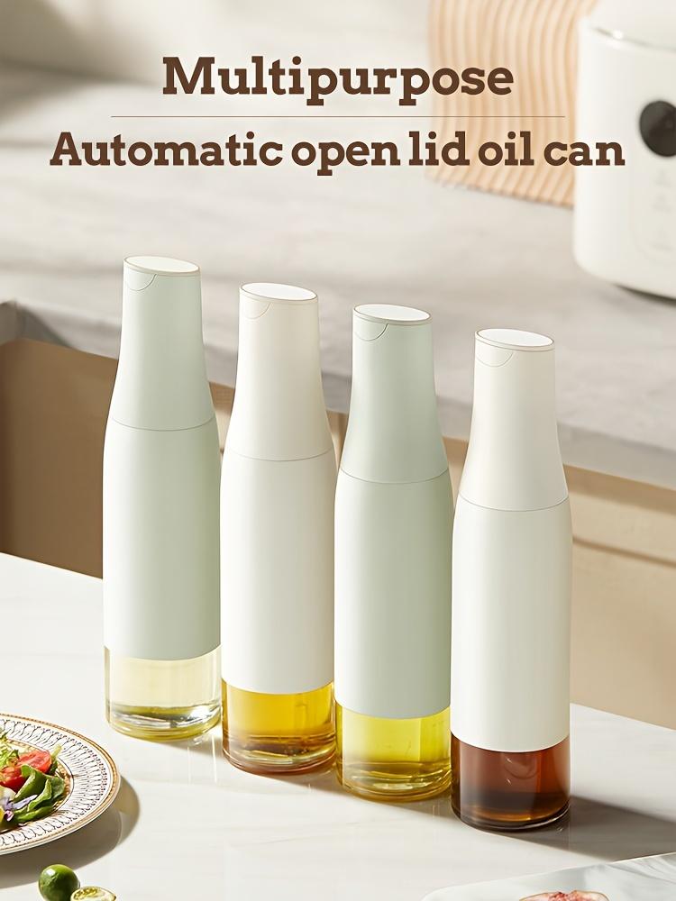 Автоматический стеклянный диспенсер для масла без BPA, герметичная бутылка для приправ для кухни для оливкового масла, уксуса