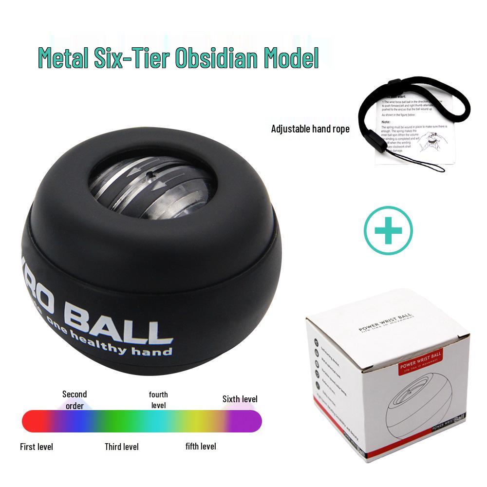 Светящийся фитнес-гироскоп: Кистевой и предплечевой тренажер - Ослепительный платиновый хват