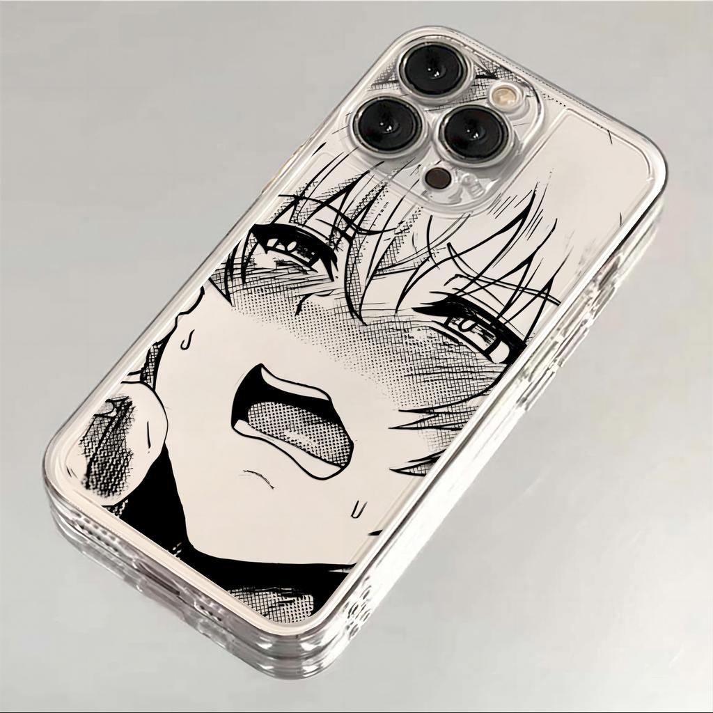 Чехол для телефона Cute girl trend Anime для iPhone 16 15 14 13 12 11 Mini Pro Max X XR XSMax 7 8 Plus SE20 A-Ahegaos Прозрачный чехол