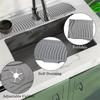 Foldable Sink Faucet Mat Non-Slip Faucet Drain Pad Kitchen Silicone Faucet Mat  Washbasin