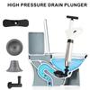 Dredge Clog Remover Cleaning Tool High Pressure Drain Plunger Dredge Clog Remover for Bath Toilets Bathroom Kitchen Toilet Plunger Air Drain Blaster