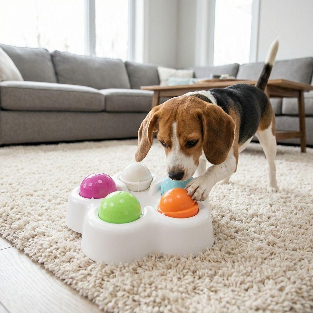 Rotatable Smart Slow Feeder Toys Stable Base Dog Hiding Food Bowl Pet Treat Dispenser Pet Supplies