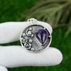 Natural Star Amethyst Gemstone Pendant 925 Sterling Silver Jewelry For Girls