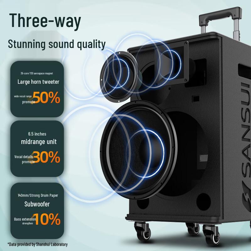Shanshui Portable Outdoor KTV & Guitar Speaker E15