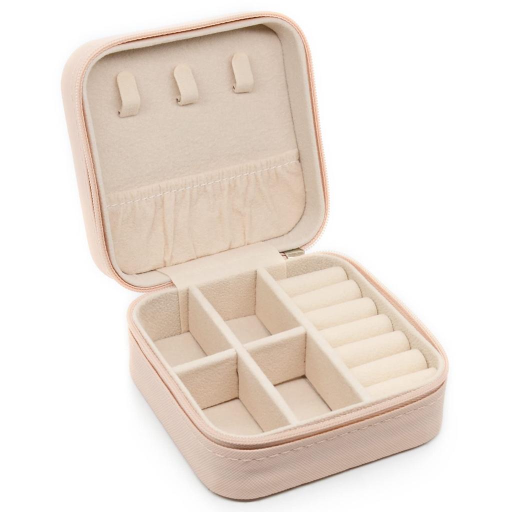 Mini Jewelry Storage Box Portable Home Travel Earrings Necklace Storage Case for Women Ring Organizer PU Leather Display Case KTY
