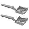 2PCS Blend Friend Fade Combs Set Professional Mens Gradient Hair Comb Haircut Tool Supplies Positioning Curved Barber Comb