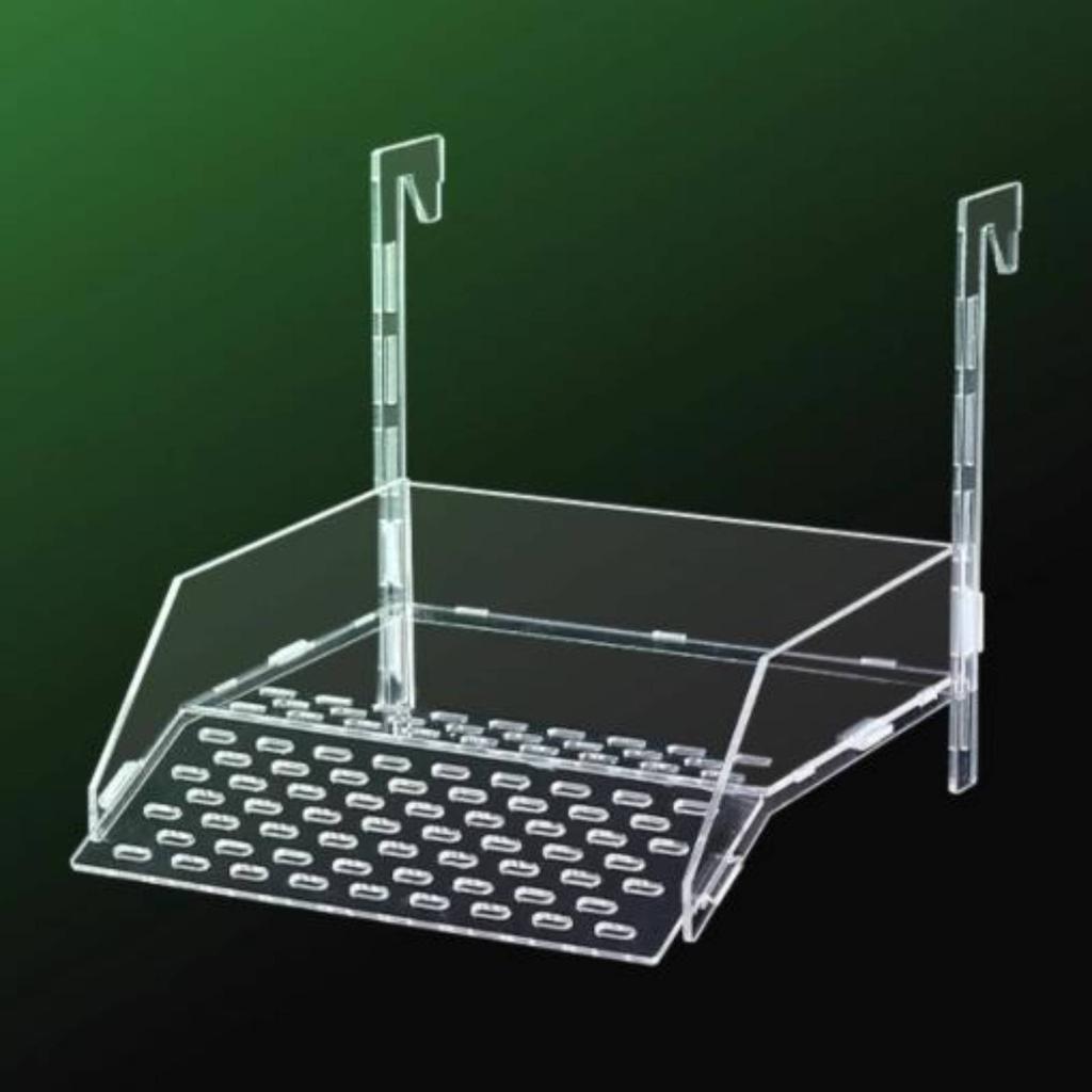 Acrylic Turtle Basking Dock Multi-Functional Hanging Turtle Basking Dock Tortoise Climbing Ladder High Guardrails