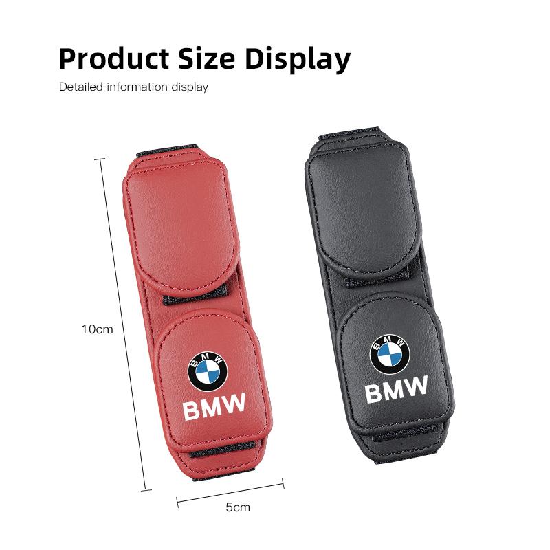 Double Clip Sunglasses Holder Magnetic Leather Glasses Storage For BMW E62 X3 X1 G11 M E93 G05 X5 X6 E90 X4 G20 E30 F30 F40 F10 CS1