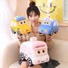 Cartoon Cars Toys Police Cars Ambulances Taxis Plushie Dolls Stuffed Soft Toy Kids Baby Creative Gift