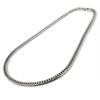 Titanium Necklace Double Kihei Cut 50cm Ion Plating Metal Allergy Friendly [e-Jewelry Shop] 6-sided 6.5mm (Platinum Processed)
