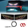 RGB Dynamic Truck Devil Eyes Light Multi-Mode Pixel Panel Lamp Creative Demon Eye Light Car Decor