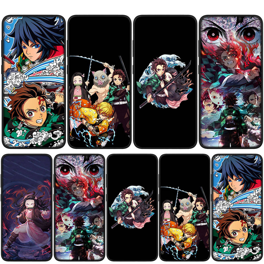 For iPhone 16 15 Xiaomi Redmi Note 14 13 12 11 Pro Max 16e Samsung Galaxy S25 S24 S23 Moto OPPO Huawei Kamado Tanjirou Demon Slayer Nezuko Phone Case