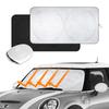 Persevere Car Sunshade for Mini Windshield Blackout Magical Foldable Car Car Sunshade UV Light Car Interior Heat Easy Storage Bag Included Cooper,