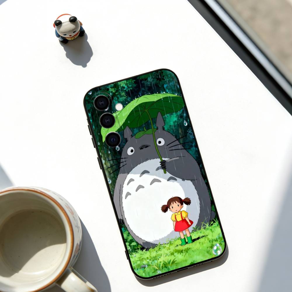 Чехол для телефона Мой сосед Тоторо Мягкий черный Для Samsung Galaxy A73,A72,A71,A70,A53,A52,A51