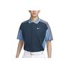 Golf Club Breathable Quick-Dry Polo Short Sleeve Golf Shirt Men Golf Shirt Military-Deep-Sea-Blue Light-Carbon-Blue Aegean-Storm-Blue FQ1151-478
