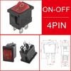 10 PCS KCD1 3Pin Boat Car Rocker Switch 10A 125V AC Red Yellow Green Button for Power - on in Boat and Car Electrical Systems