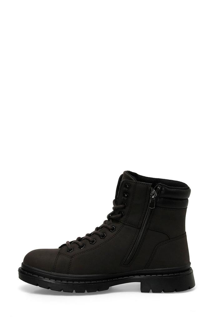 Men's Fashion Flat Heeled Booties Black Biker Boots Shoes