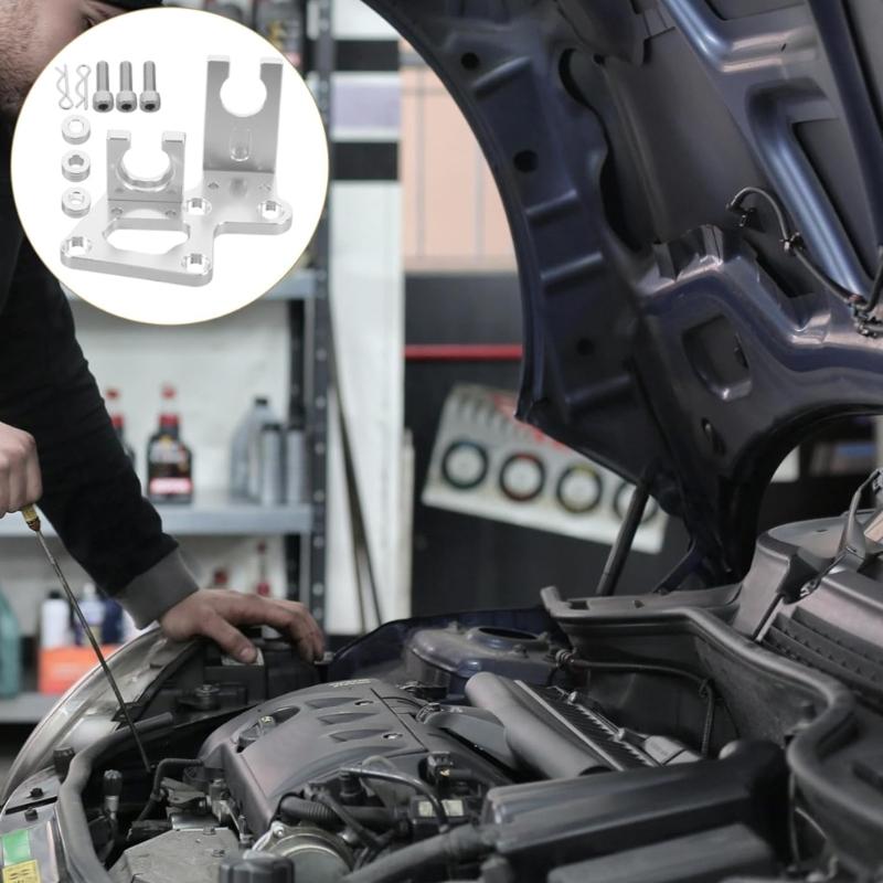 Aluminum Transmission Bracket for RSX‑S K20 K24 Car Transmission Shifter Cable Bracket Replacement Bracket