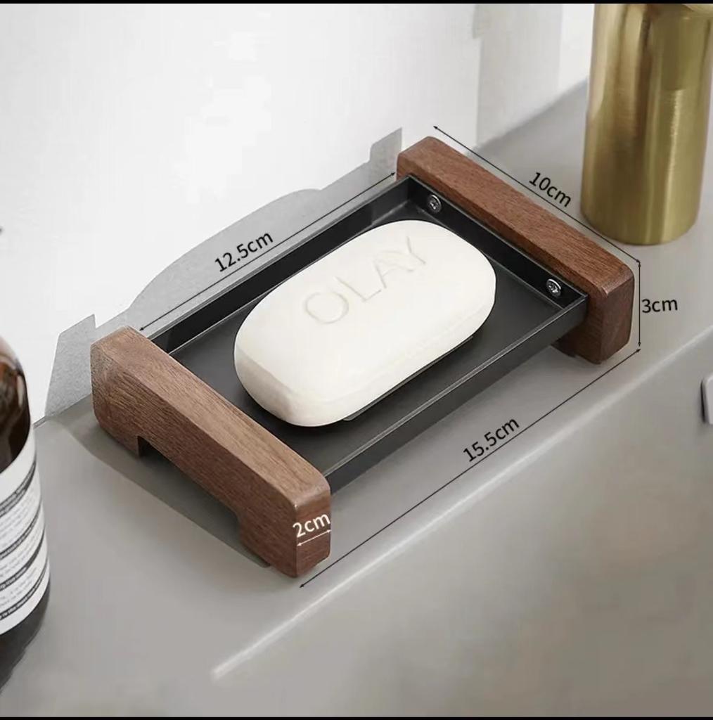 Nordic solid wood Light Luxury Towel Rack Bathroom Towel Set Перфорированная настенная полка для полотенец Аксессуары для ванной комнаты