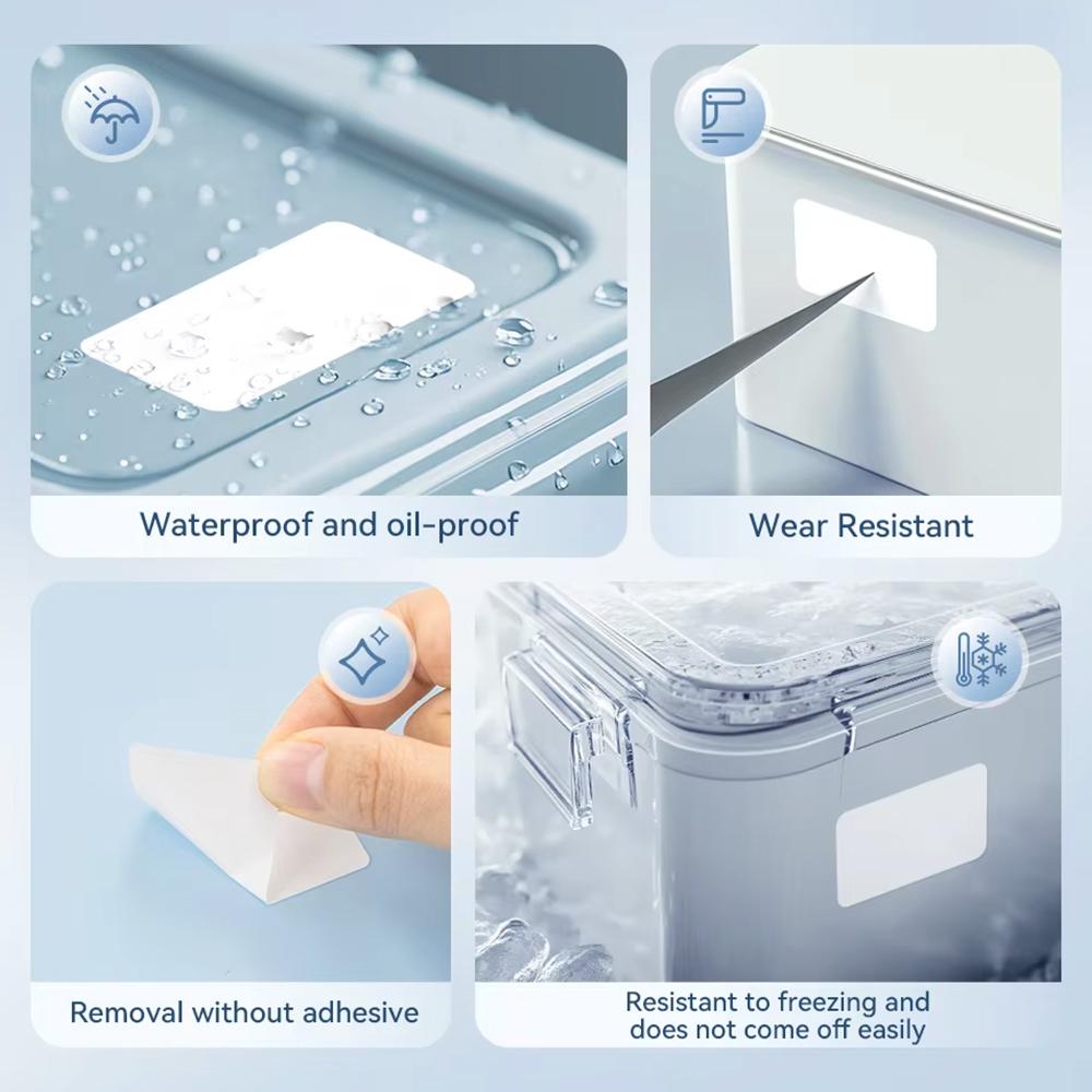 For NIIMBOT B21 B1 B203 B3S Frozen Label Paper Resistant To Low Temperatures Down-18°C For Kitchen Freezer Cabinet Sticker Roll