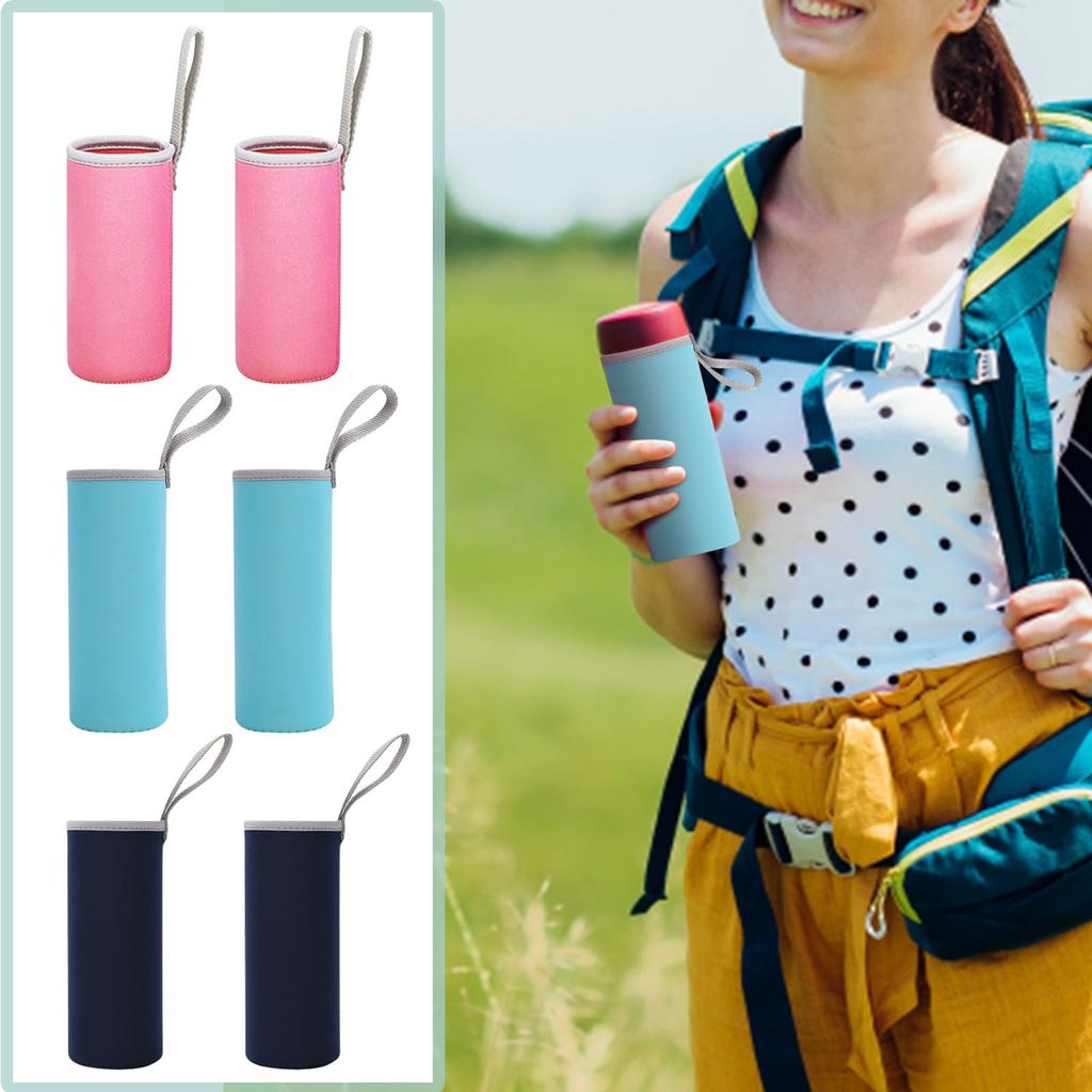 2 Pack Water Bottle Cover, 550ml Neoprene Insulator Cooler Water Bottle Cover Water Bottle Sleeve Holder