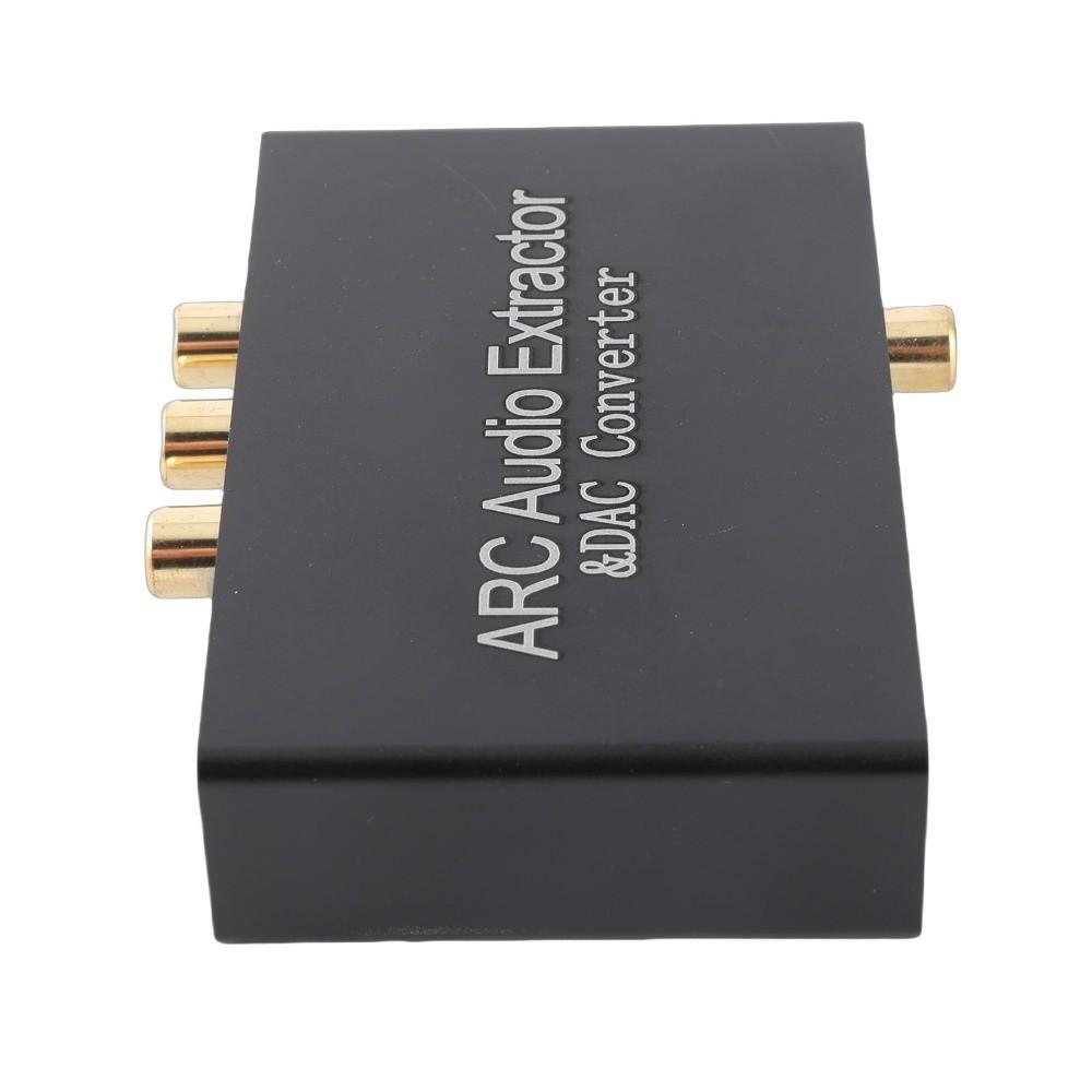 192KHz HD Output ARC Sound Extractor Toslink To Headphone Jack Adapter for TV