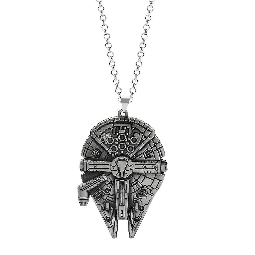Star Wars Millennium Falcon Spaceship Pendant Necklace Keychain Jewelry Fashion