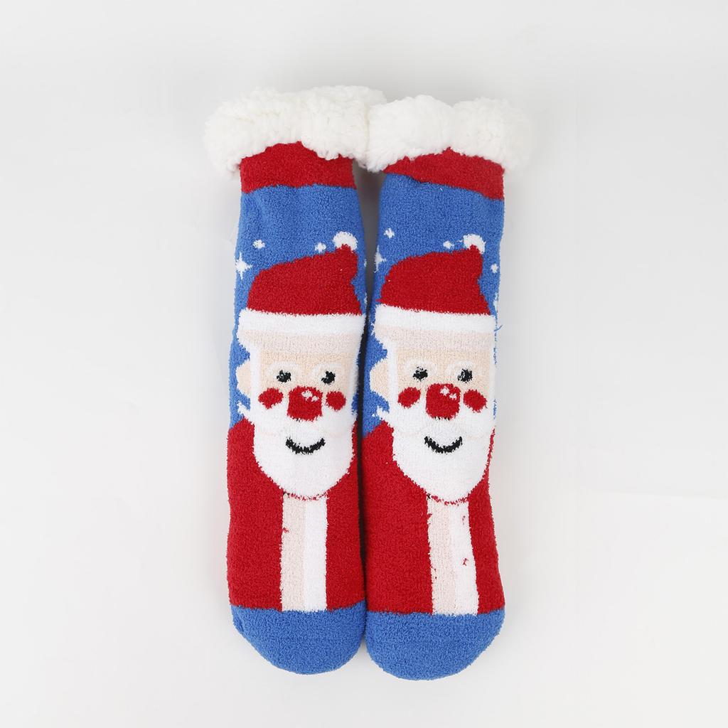 Ladies' Thick Coral Fleece Snow Socks, Lamb Fleece Sleep Socks, Mid Tube Floor Socks, Christmas Gift Socks