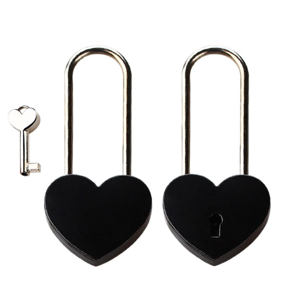Портативный любовный замок романтический металлический любовный замок пара одинарный сердечный замок шкатулка для украшений