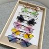 Costume Rimless Party Irregular Dragonfly Wing Sunglasses Shades Diamond Sun Glasses Bling