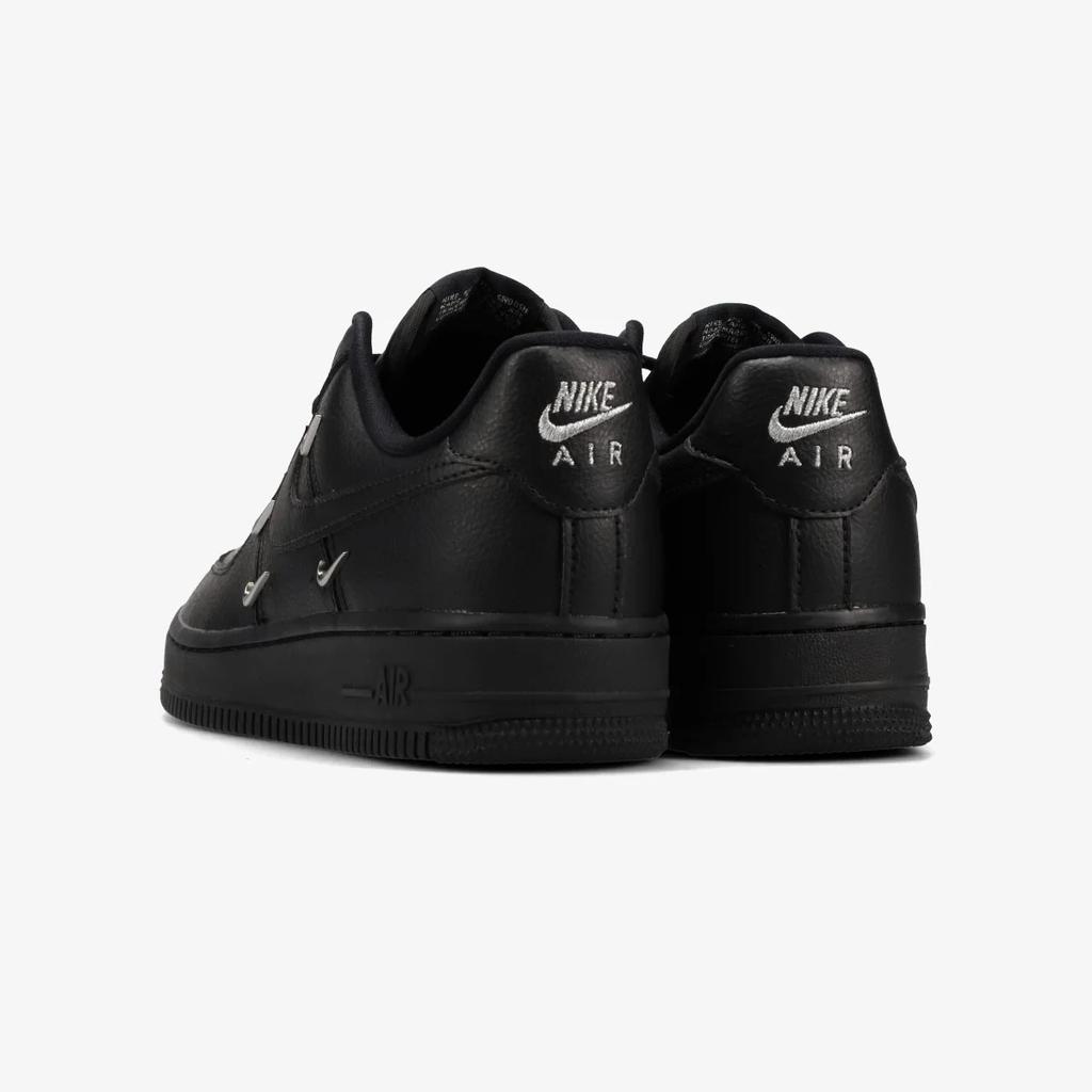 HQ1180-001 Nike Air Force 1 Low Черный Металлический Серебристый (Женский)