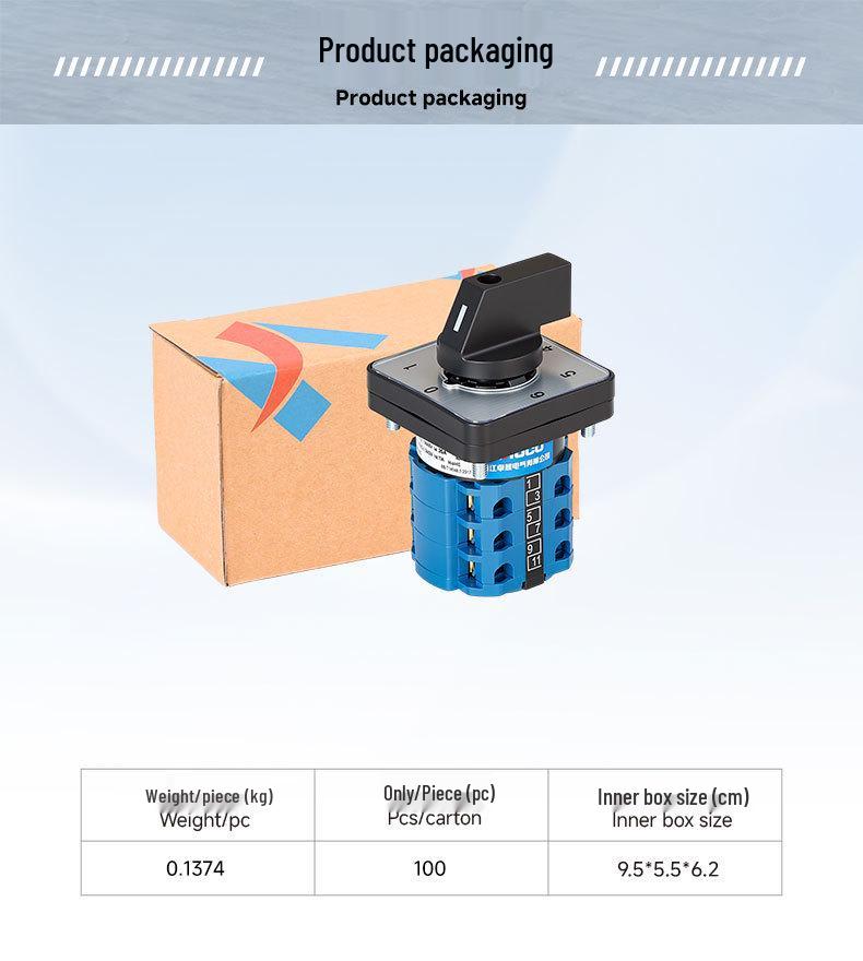 Zhuochao SZW26-20/0-6.3 Seven-Speed Universal Changeover Switch