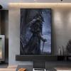 Dark Hunter B-Bloodborne Game Poster HD art самоклеящаяся водонепроницаемая стена для дома, гостиной, спальни, бара, эстетическое украшение