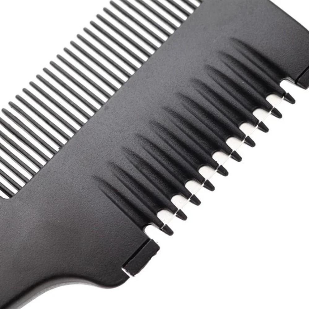 1 Pcs Trimmer Black Handle New Hair Razor Cutting Thinning Comb With Blades DIY Hair Care Hair Brush Professional