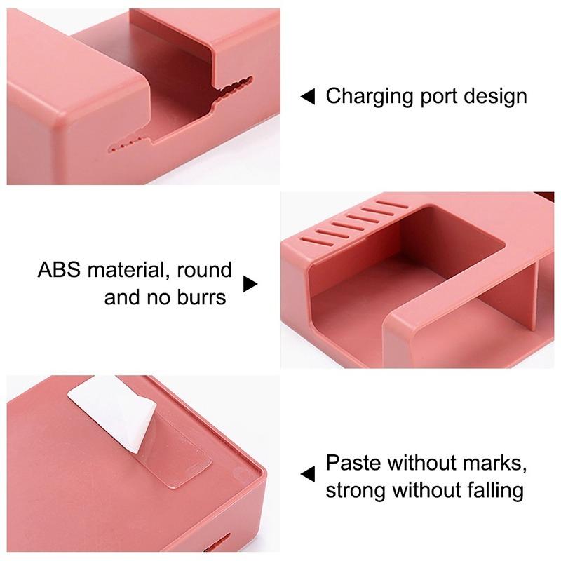 Компактный настенный органайзер для пультов дистанционного управления и мобильных телефонов со слотом для зарядки