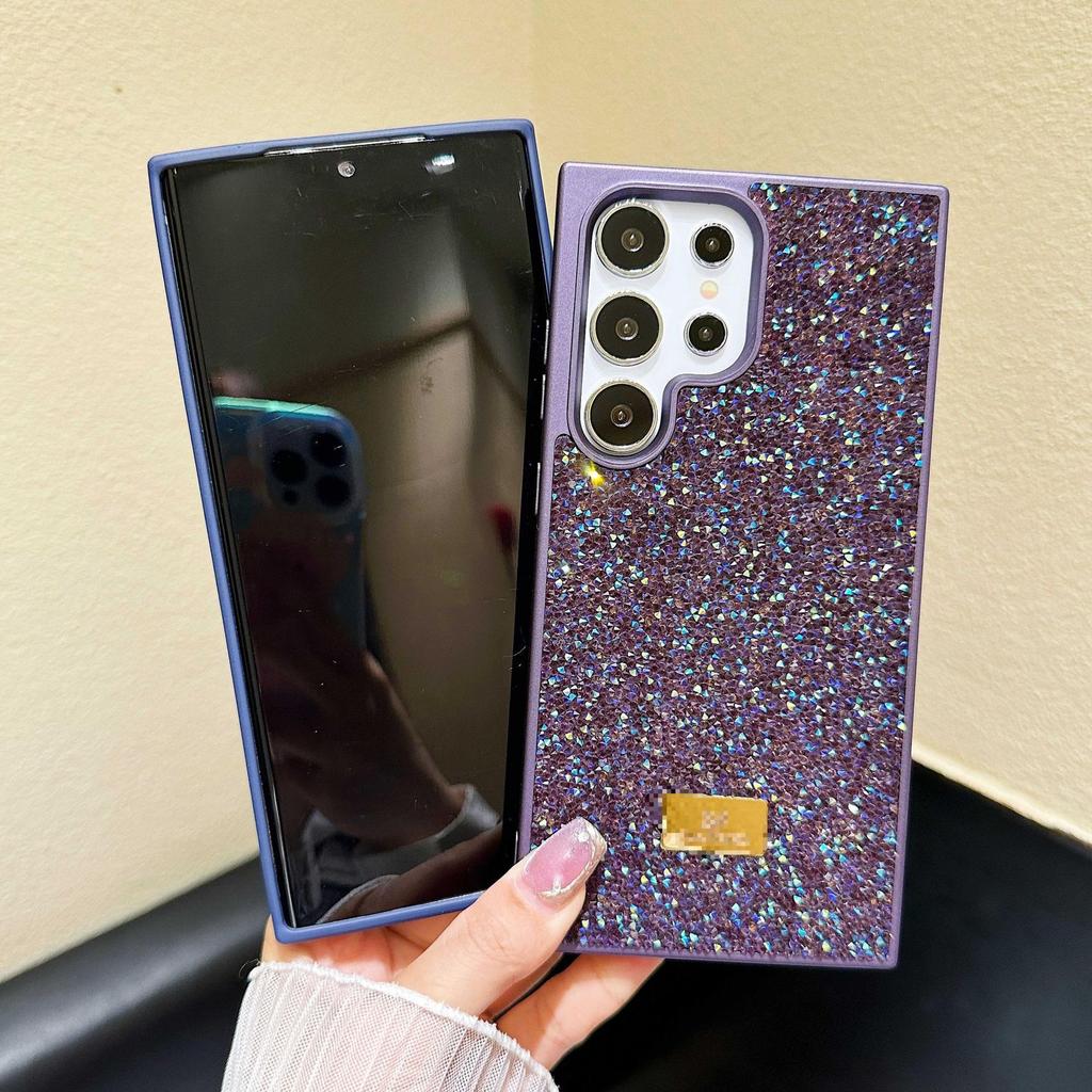 Роскошный чехол для мобильного телефона Samsung S25 Plus со стразами, чехол Huawei с полным покрытием бриллиантами, защитный чехол для Samsung S24 Ultra для женщин, S23