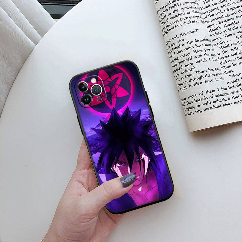 MH105 Чехол для телефона Наруто Учиха Саске для iPhone 7 8 11 12 13 14 15 16 17 16E XS Pro Max XR X SE Air