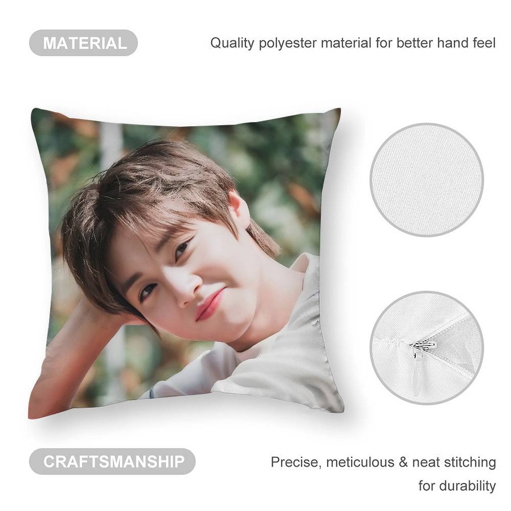 Наволочка на подушку с принтом K-pop PARK JIHOON, 3D-печать, полиэфирное волокно, 40*40 см, украшение для дома, дивана, подарок на фестиваль