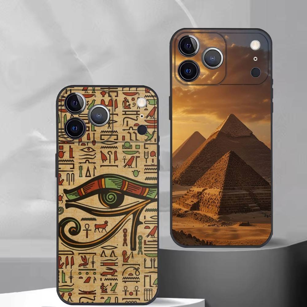 A-Art Древний Египет Чехол для телефона Силиконовый Мягкий Для IPhone 17 16 15 14 13 12 11 X XR Plus Pro Max Plus