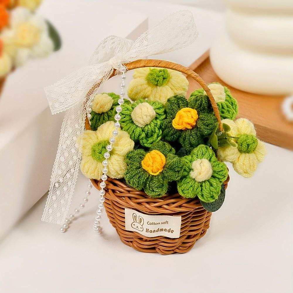 Готовый продукт Ручной работы Цветок Ручное плетение Цветок Имитация Цветка День Святого Валентина