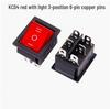 Ship-shaped KCD4 Rocker Switch with Light, 4/6 Pins, 2/3 Gears, 16A 250V Industrial Power Control