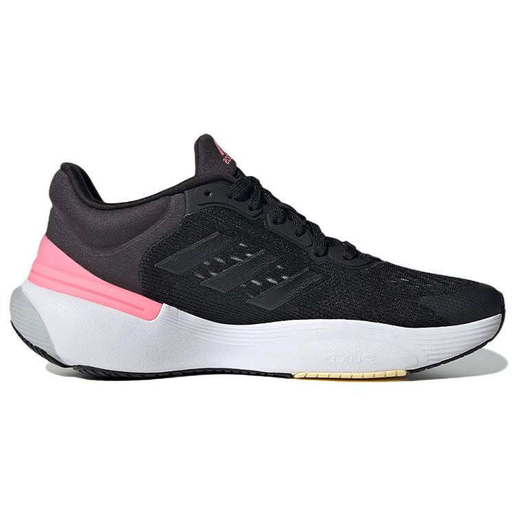 adidas Response Super 3.0 Черные прозрачные розовые женские кроссовки Core-Black Footwear-White GW6690