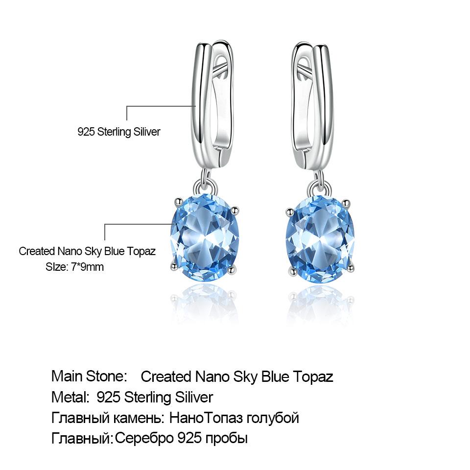 Овальные зеленые небесно-голубые кубические циркониевые серьги-подвески из серебра 925 пробы серьги-подвески для женщин