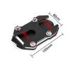HI-LINE Side Stand Plate for CT125 Hunter Cub (JA55/JA65) - Aluminum Alloy Wide Kickstand Extension Plate (Red)