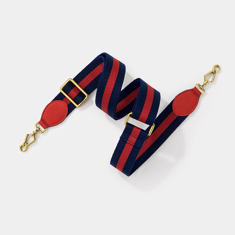 Европейско-американская широкая плетеная сумка для камеры с головой тигра G и регулируемым красно-зелено-синим ремешком