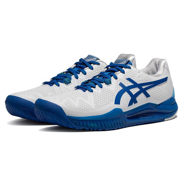 Asics Мужские кроссовки Gel Разрешение 8 Novak Pack Белый Тунец-Синий 1041A345-960