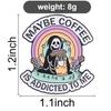 Cartoon Infusion Bag Enamel Brooches Lapel Pins Hourglass Card Book Crane Coffee Brain Candle Frog Metal Badge Punk Jewelry Gift